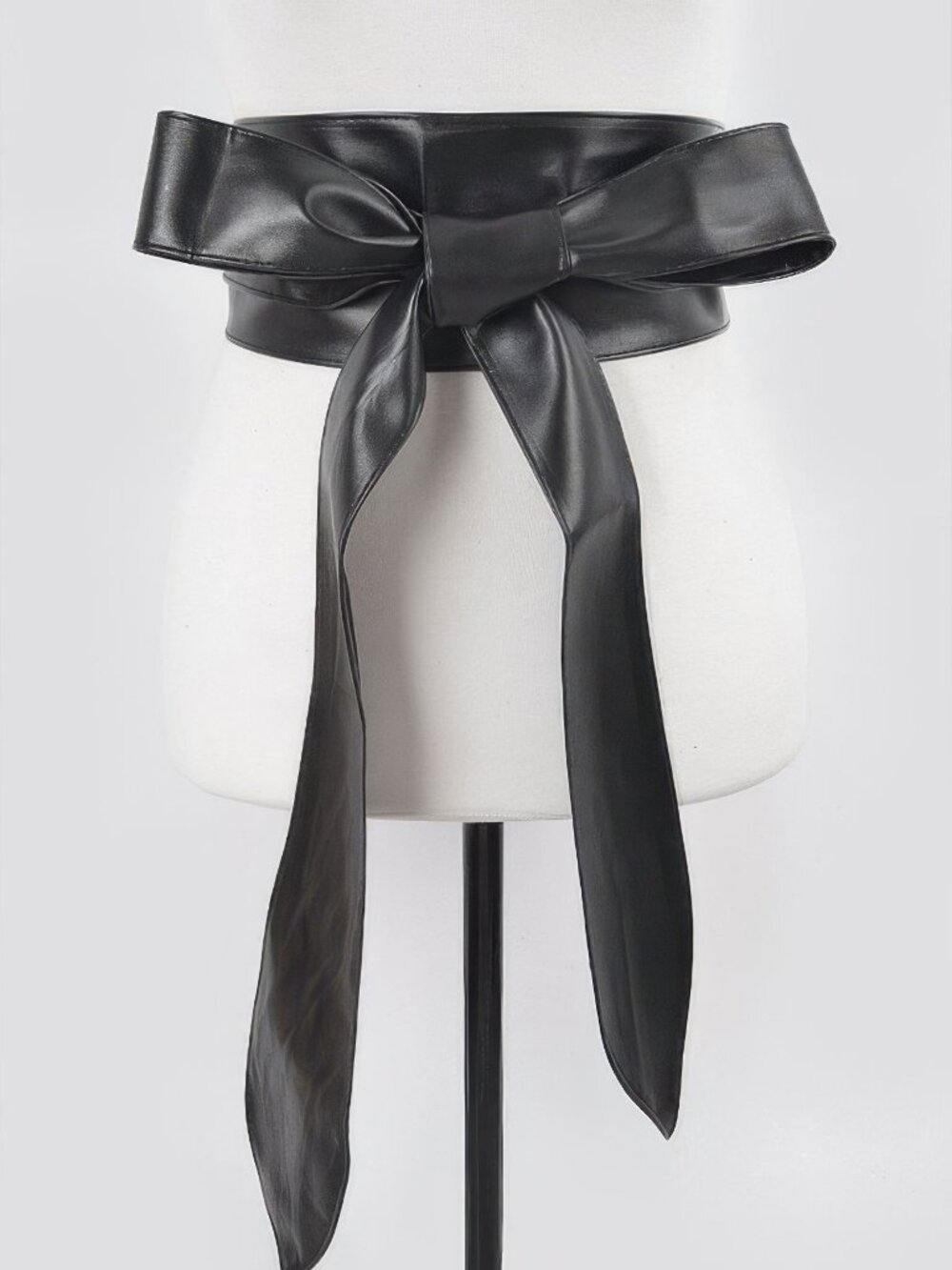 Faux Leather Kimono Belt